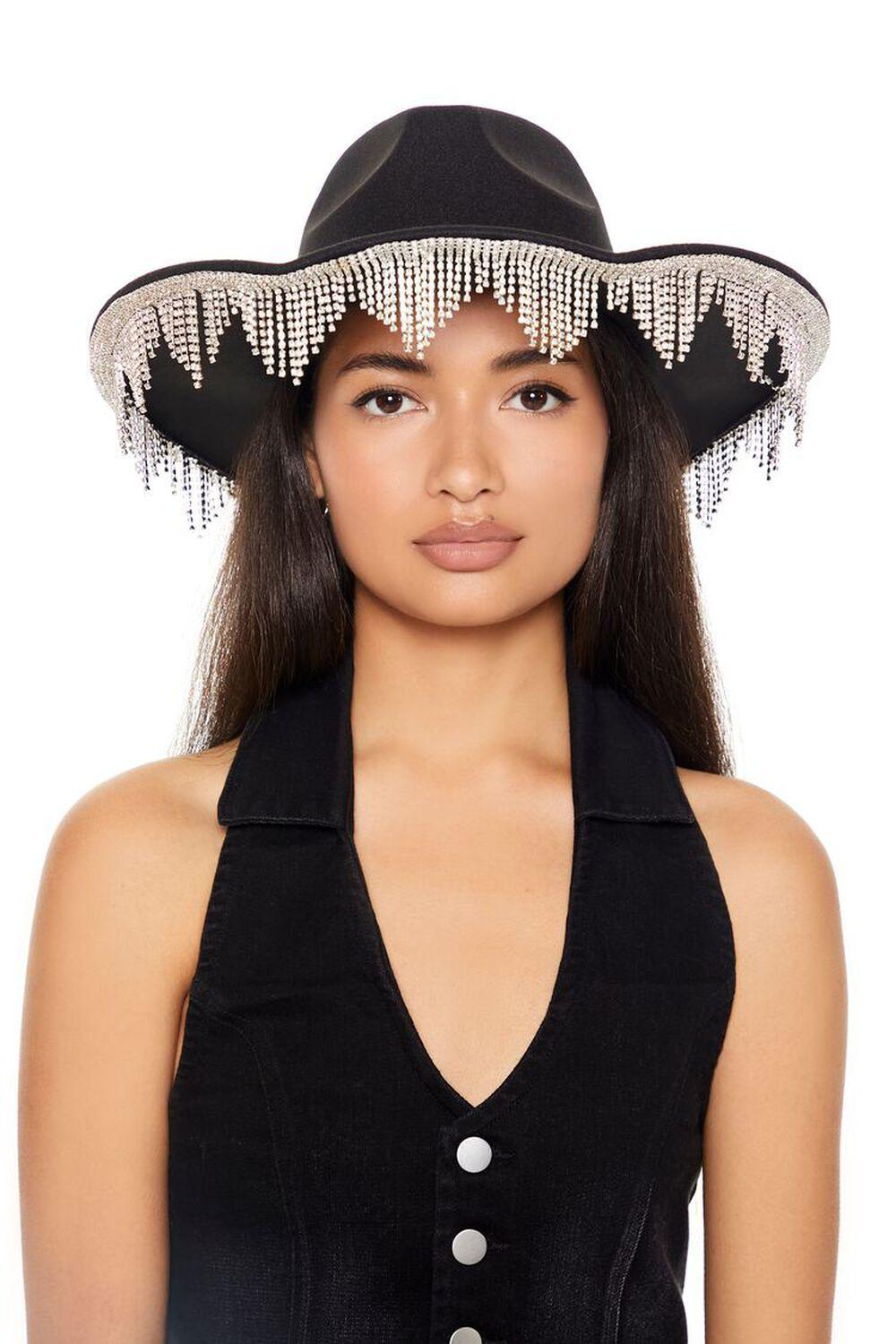 Rhinestone Fringe Cowboy Hat | Forever 21 Product Image