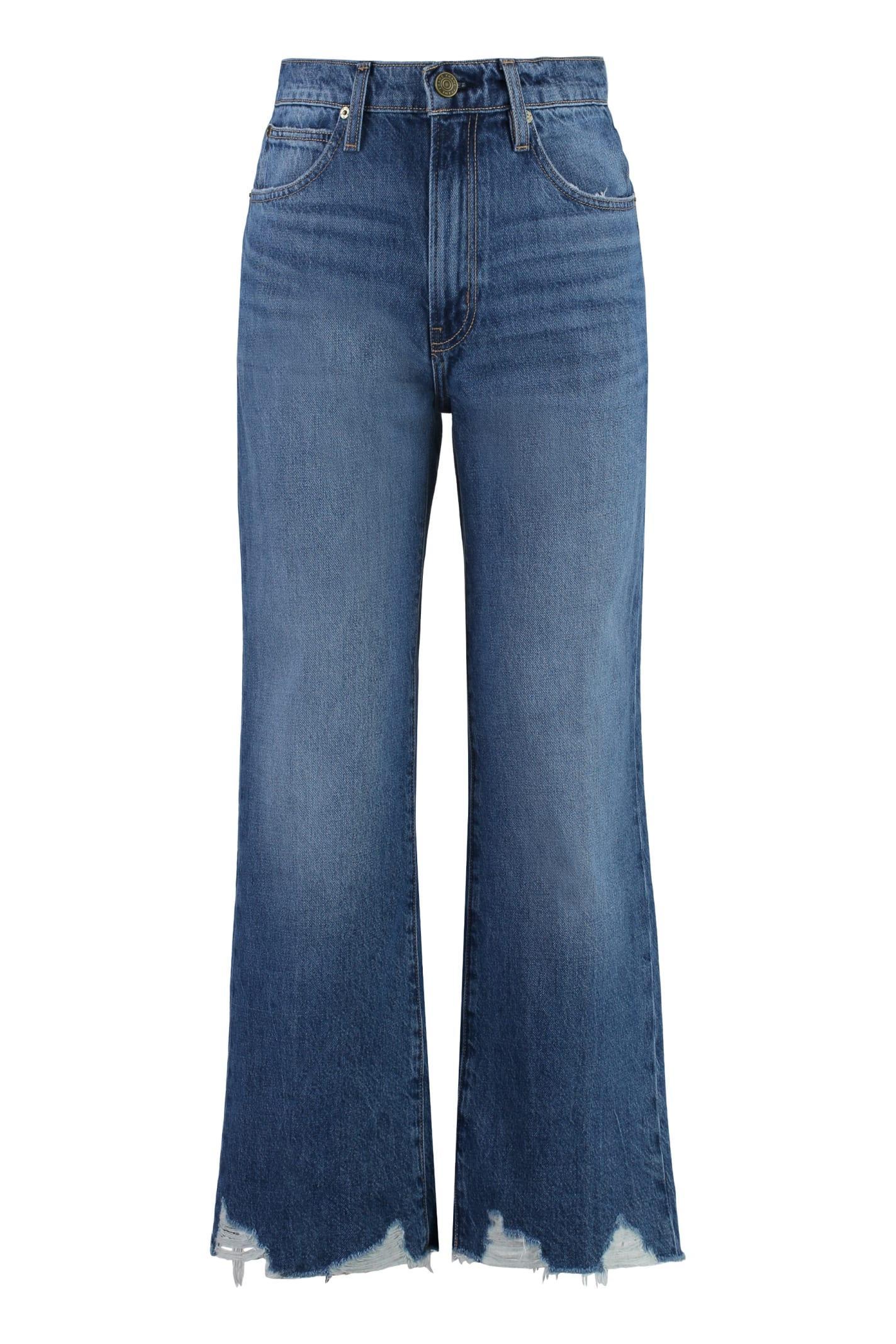 FRAME The Relaxed Straight Jeans In Navy Product Image