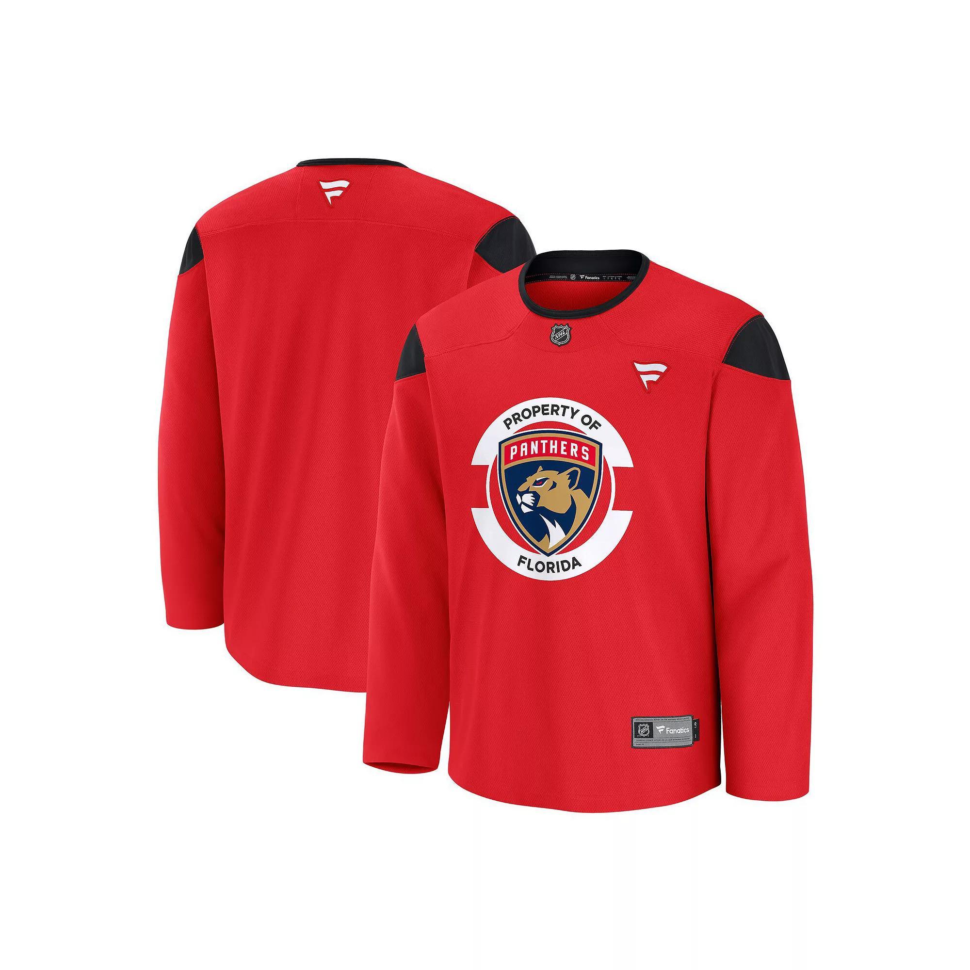 Men's Fanatics Red Florida Panthers Home Practice Jersey, Size: Medium, Pnt Red Product Image