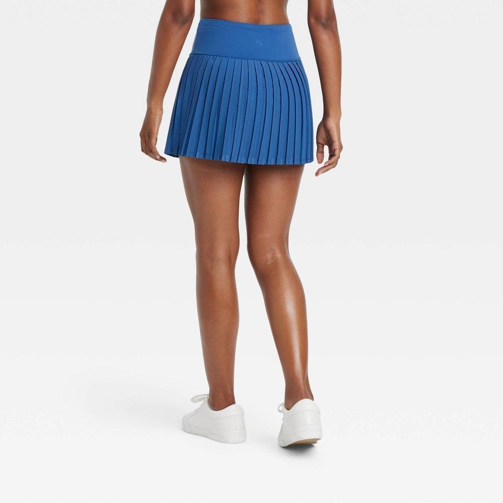 Women's High Rise Pleated Skort - JoyLab™ Sapphire Blue M Product Image