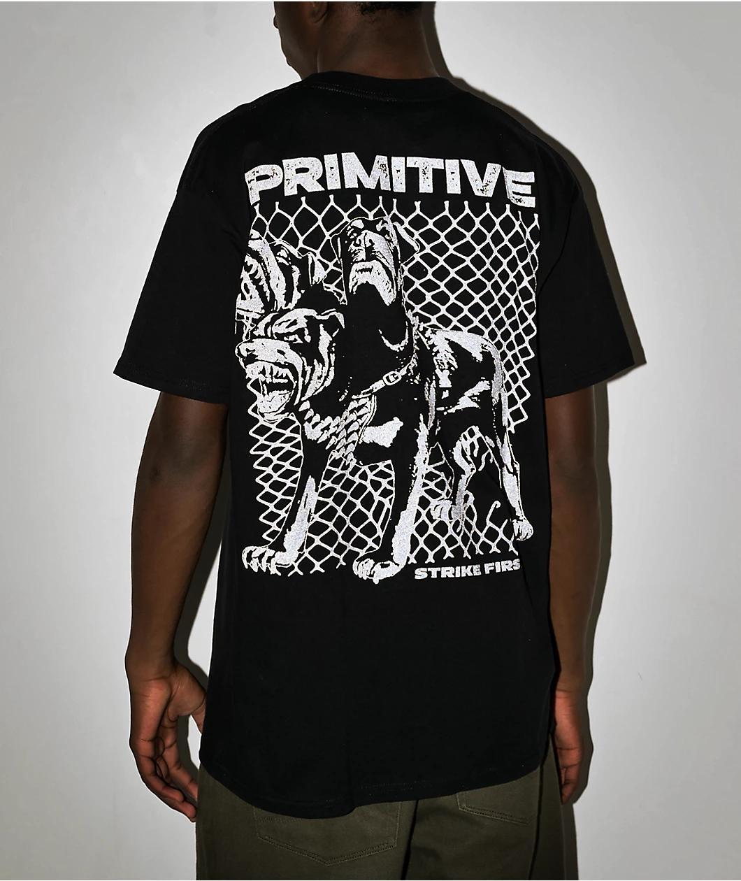 Primitive Warning Black T-Shirt Product Image