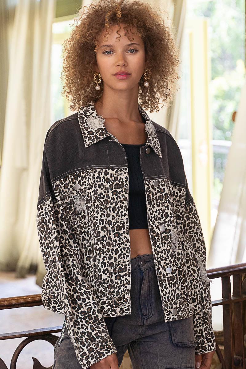 Elisa Leopard Print Jacket Product Image