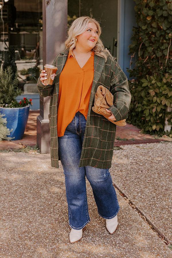 Luxe Lane Shift Top In Pumpkin Curves Product Image