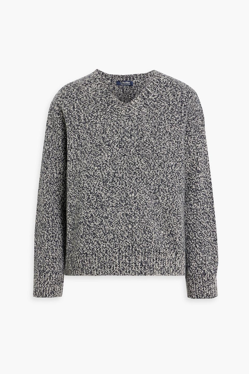 MAX MARA Como Cashmere Blend Sweater In Black Product Image