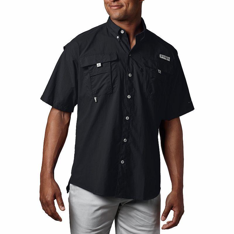 Columbia PFG Bahama II Relaxed Fit Solid Short Sleeve Woven Shirt Product Image