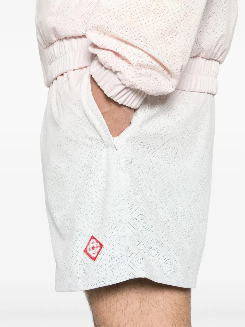 perforated-monogram gradient shorts Product Image