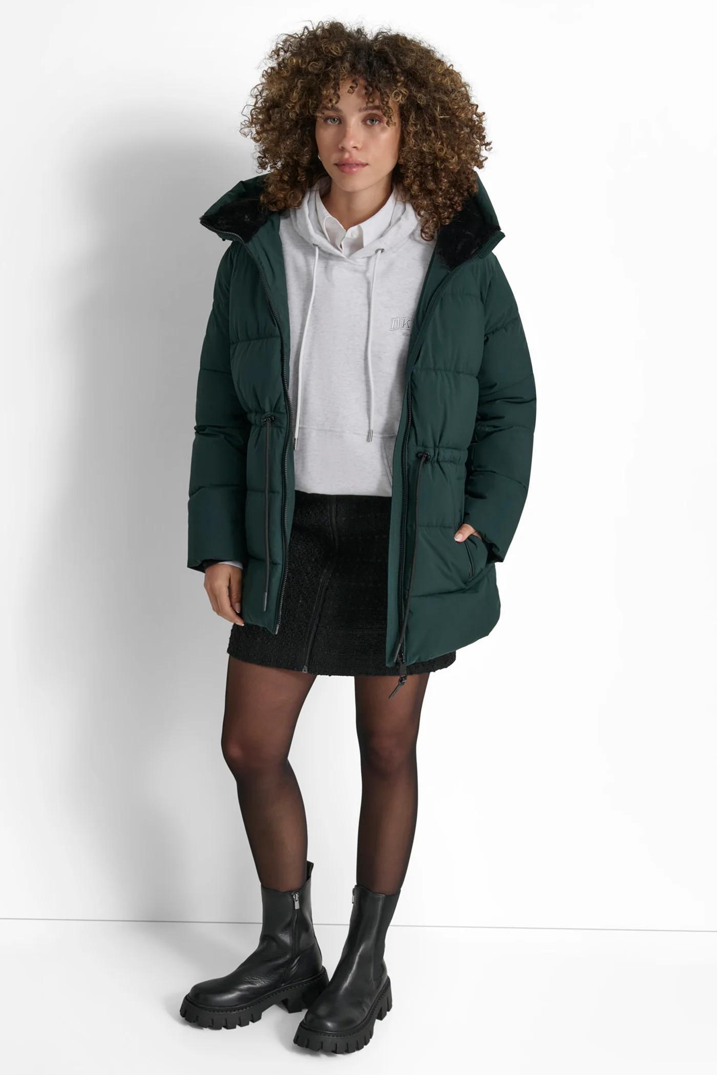 MID LENGTH LUSH PUFFER JACKET Product Image