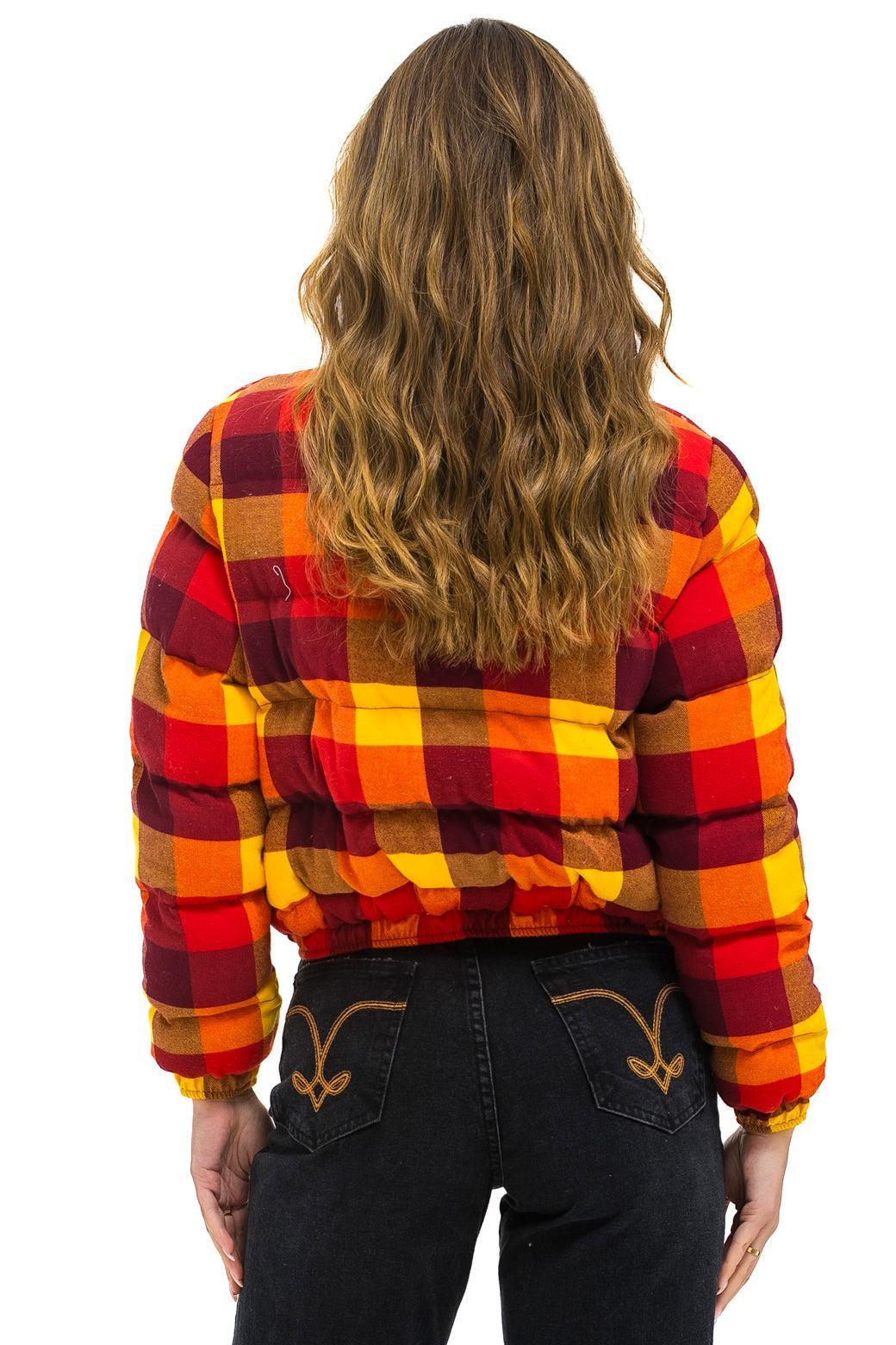 APRES PLAID PUFFER JACKET - SURFY PLAID Female Product Image