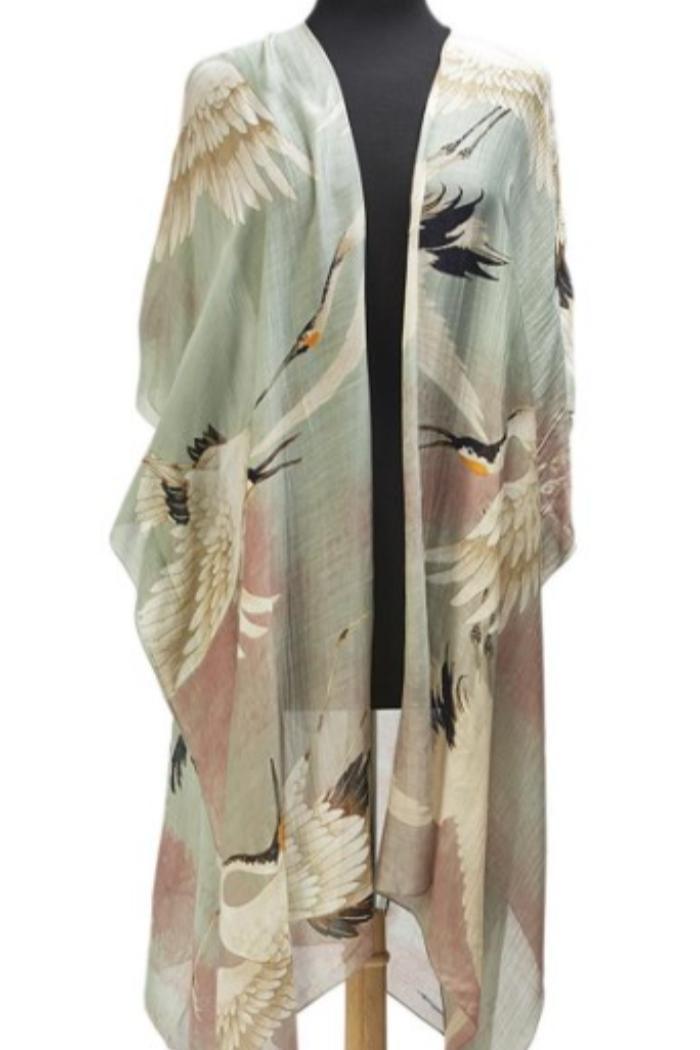 Viscose/Modal Long Kimono Product Image