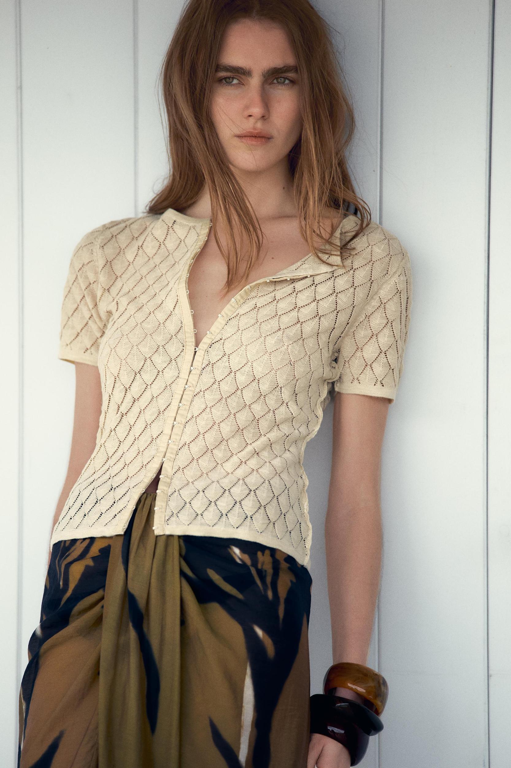 TEXTURED KNIT TOP Product Image
