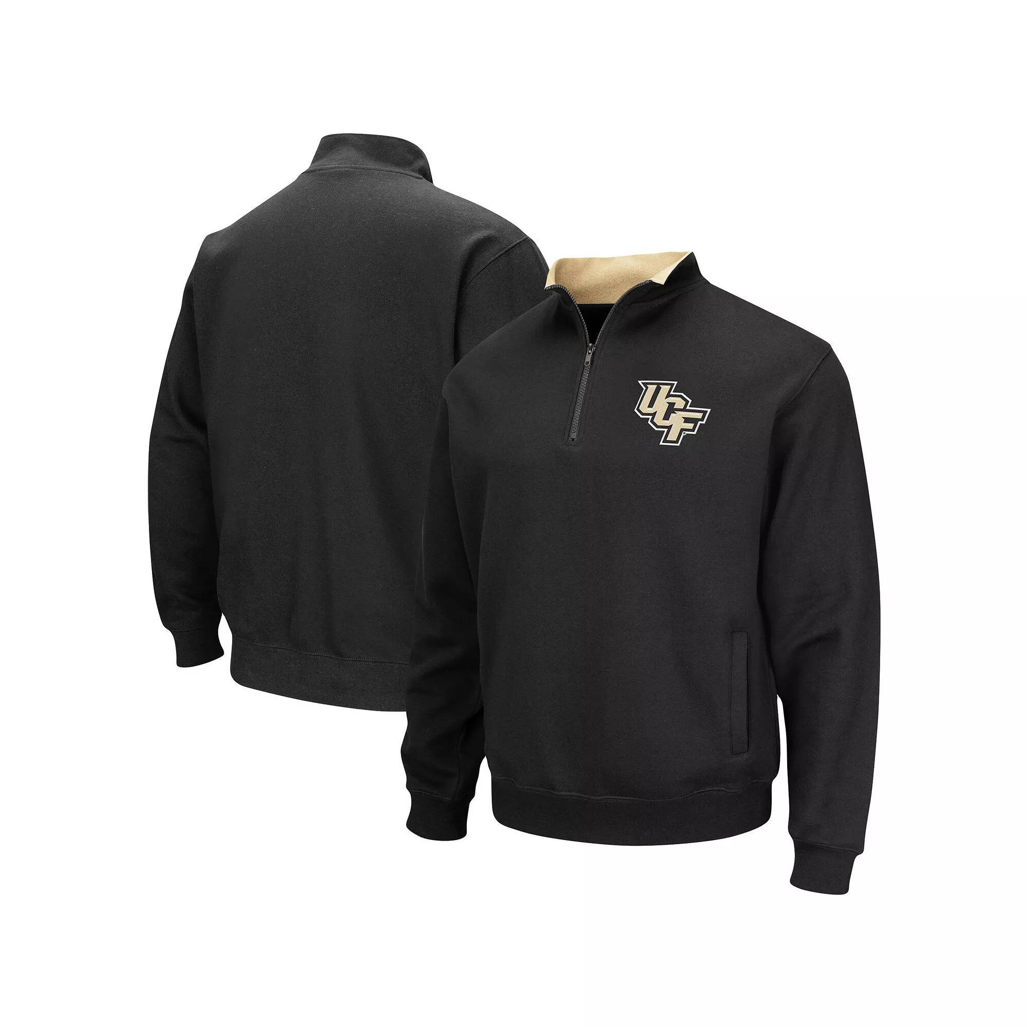 Men's Colosseum Black UCF Knights Tortugas Logo Quarter-Zip Pullover Jacket,  Product Image