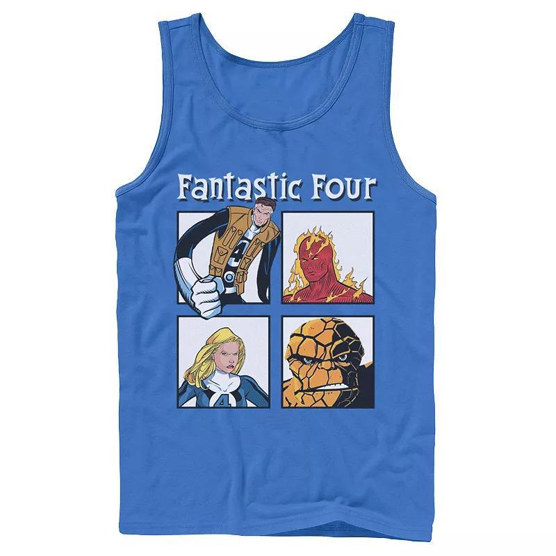 Mens Marvel Fantastic Four Ready To Fight Portrait Panels Tank Top Product Image