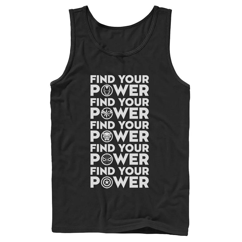 Men's Marvel The Avengers Find Your Power Graphic Tank,  Product Image