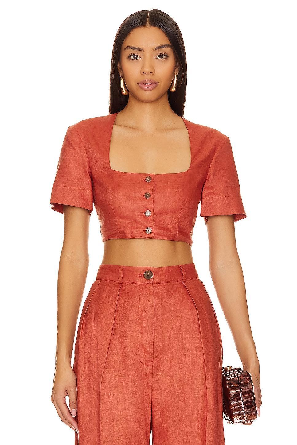 Apron Crop Top MATTHEW BRUCH Product Image