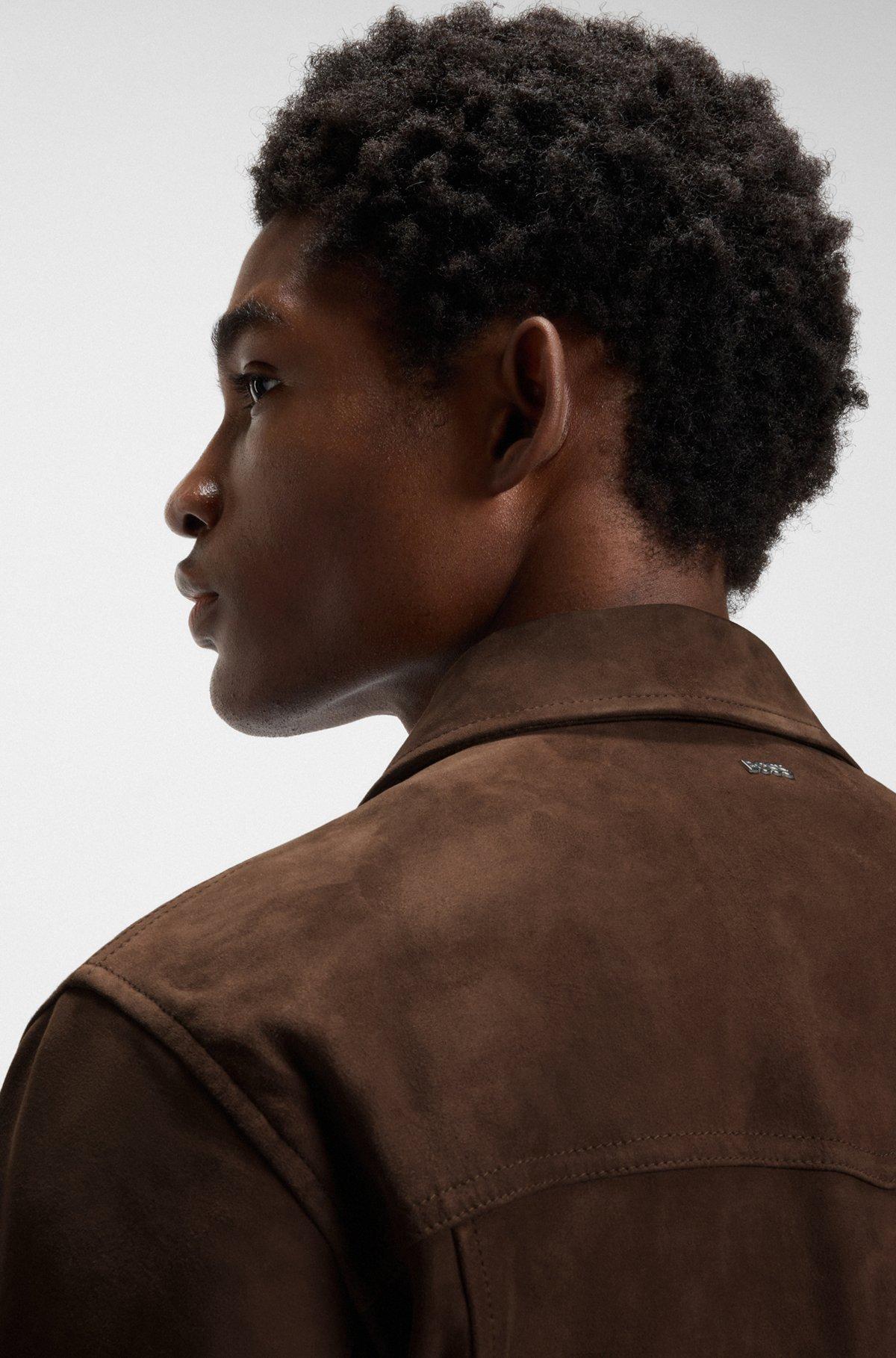 Regular-fit jacket in suede Product Image