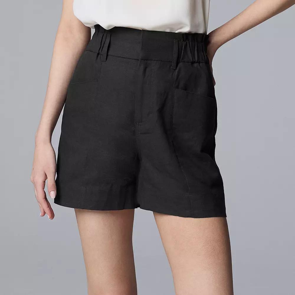 Plus Size Simply Vera Vera Wang Utility Shorts, Womens Product Image