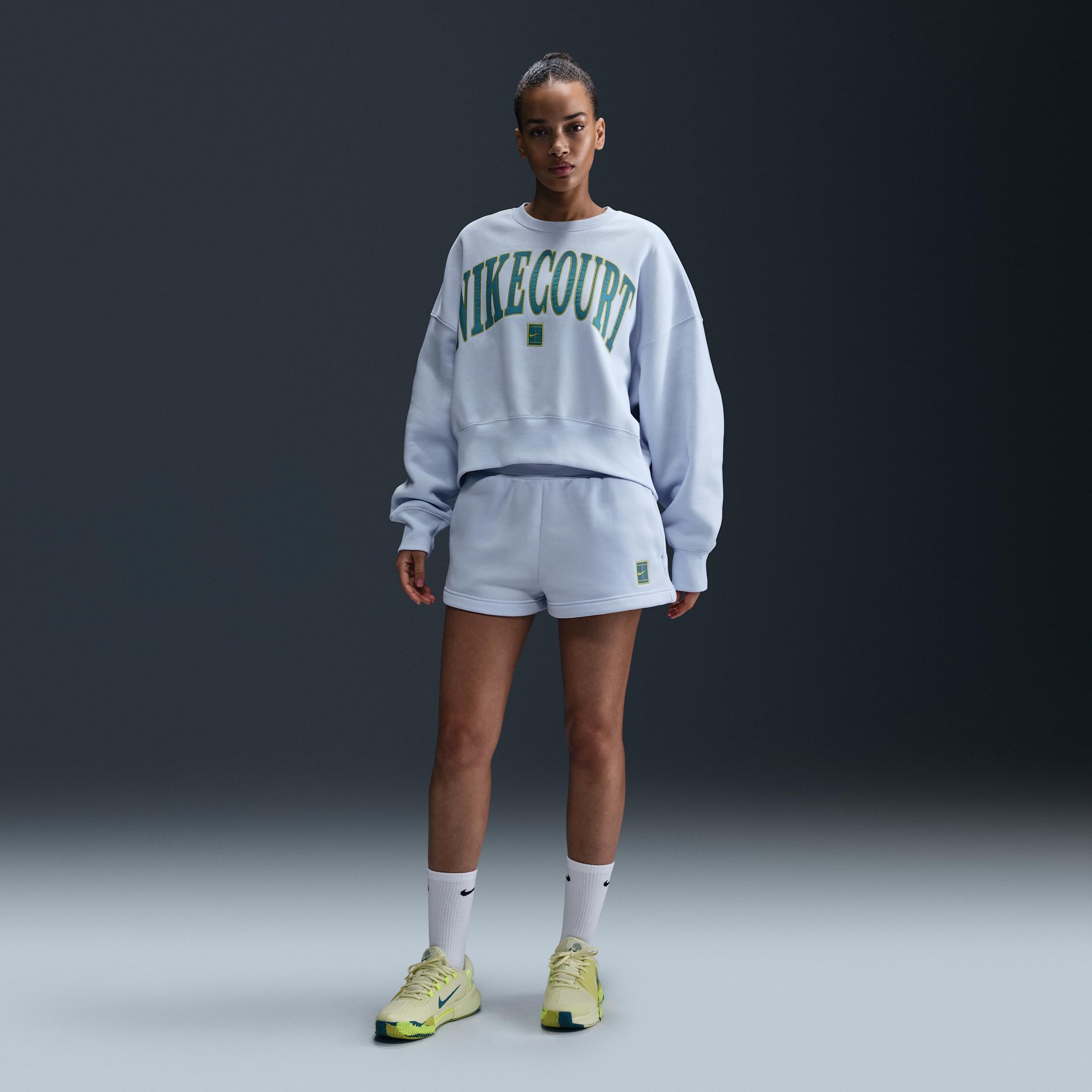 Nike Women's Court Phoenix Fleece Over-Oversized Crew-Neck Tennis Sweatshirt Product Image