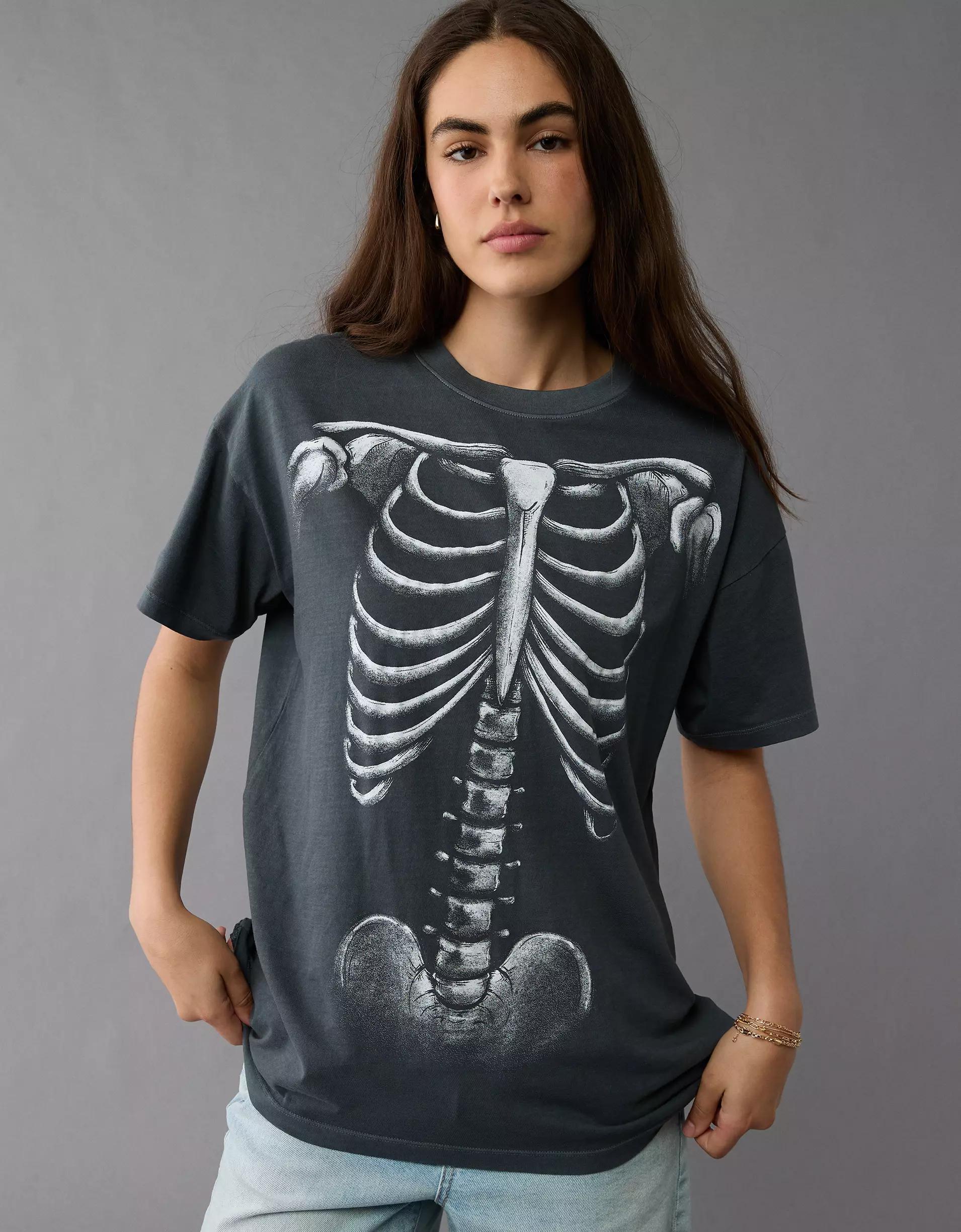 AE Oversized Halloween Graphic T-Shirt Product Image