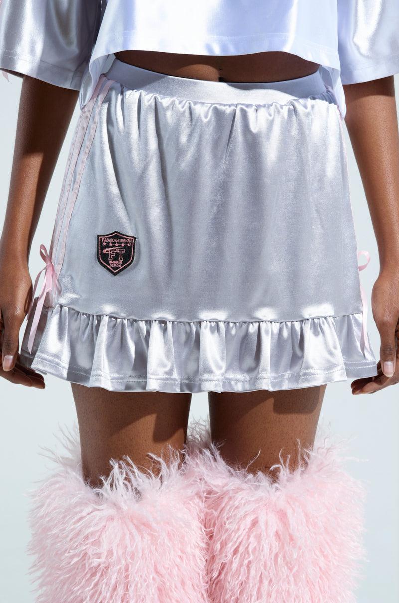 WINNING MINI SKIRT IN SILVER Product Image