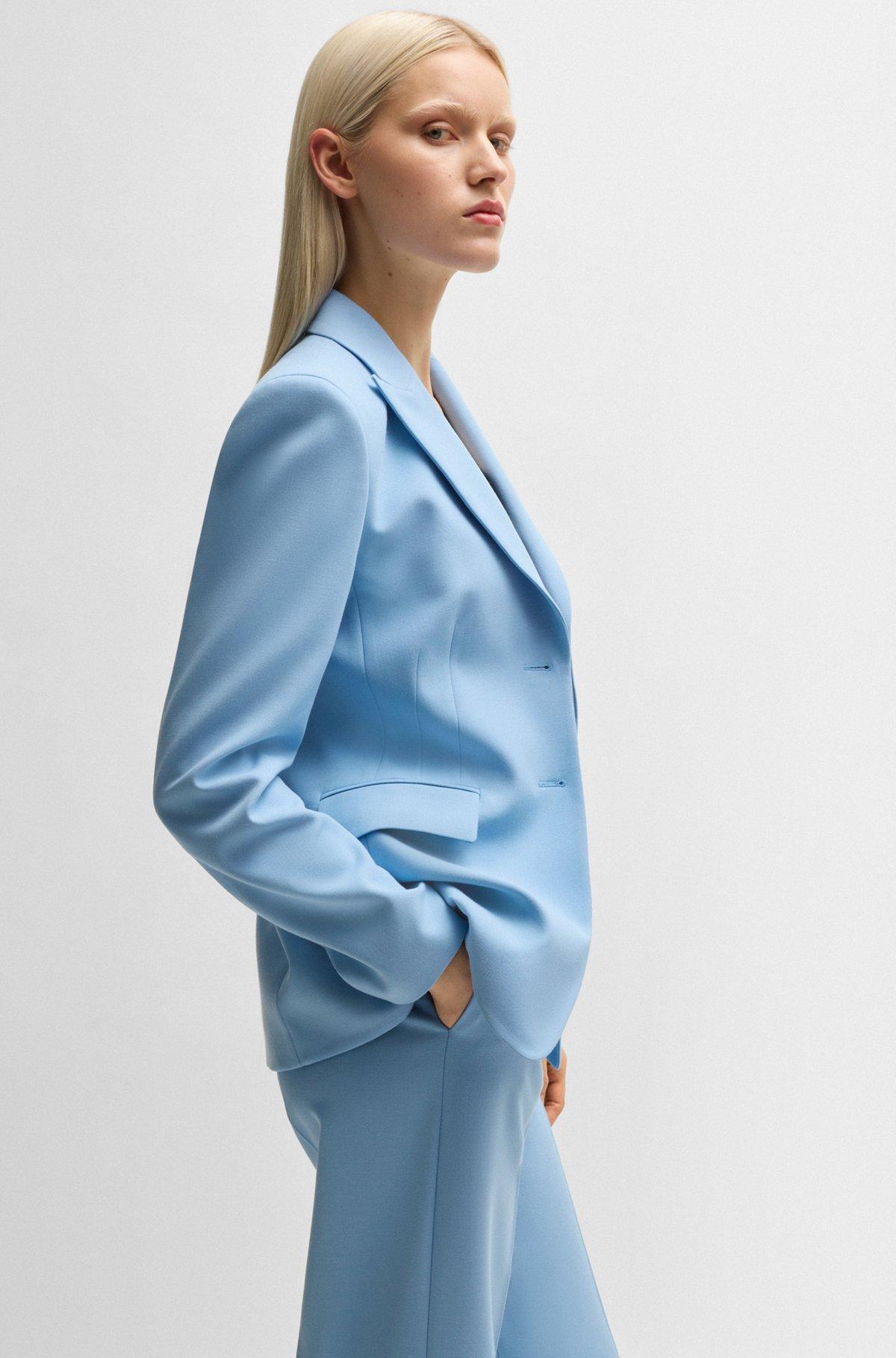 Slim-fit blazer with contrast buttons Product Image