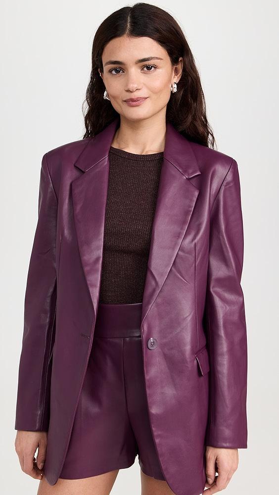 Susana Monaco Faux Leather Boyfriend Jacket | Shopbop Product Image