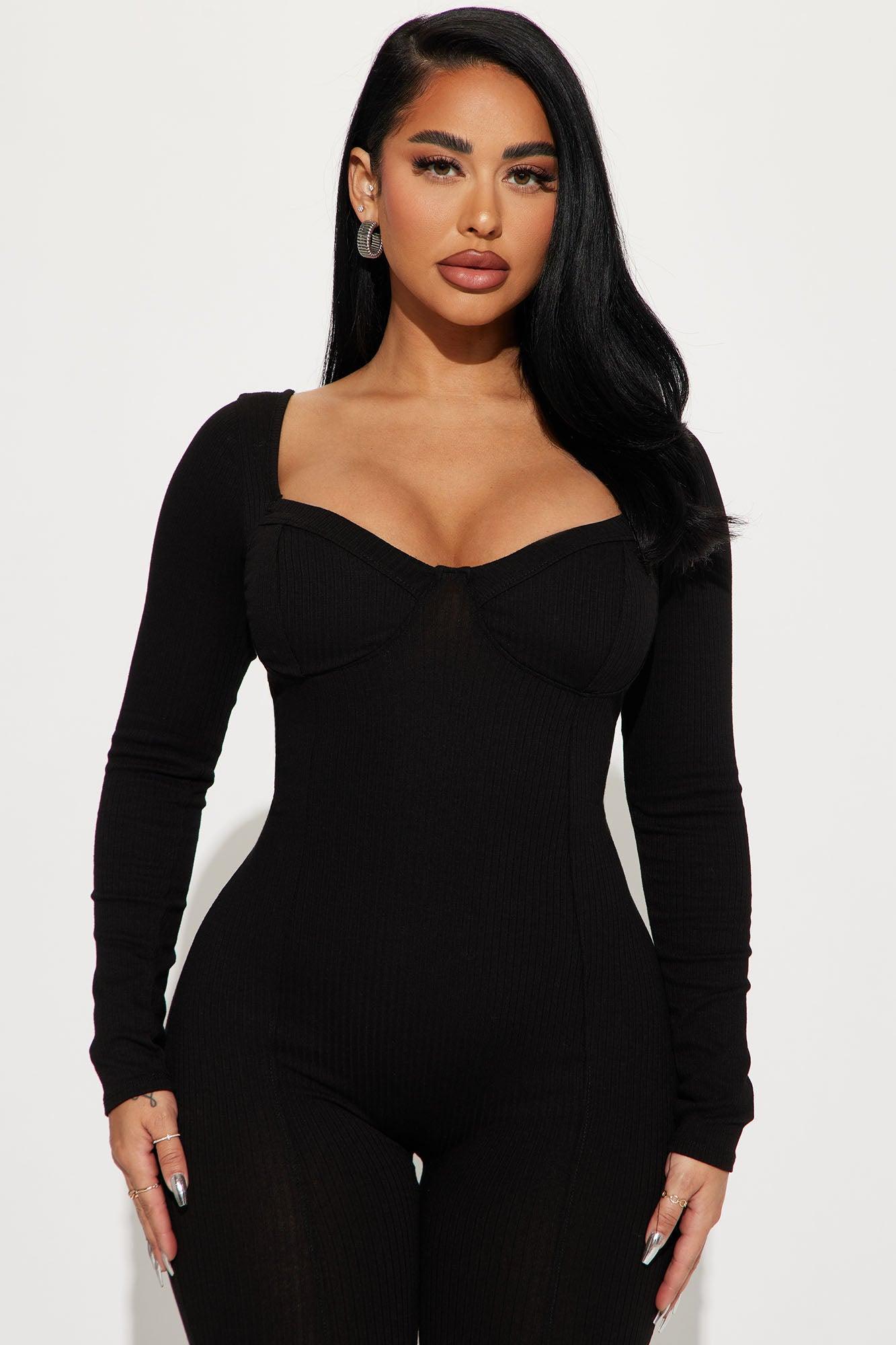 Been That Way Padded Jumpsuit - Black Product Image