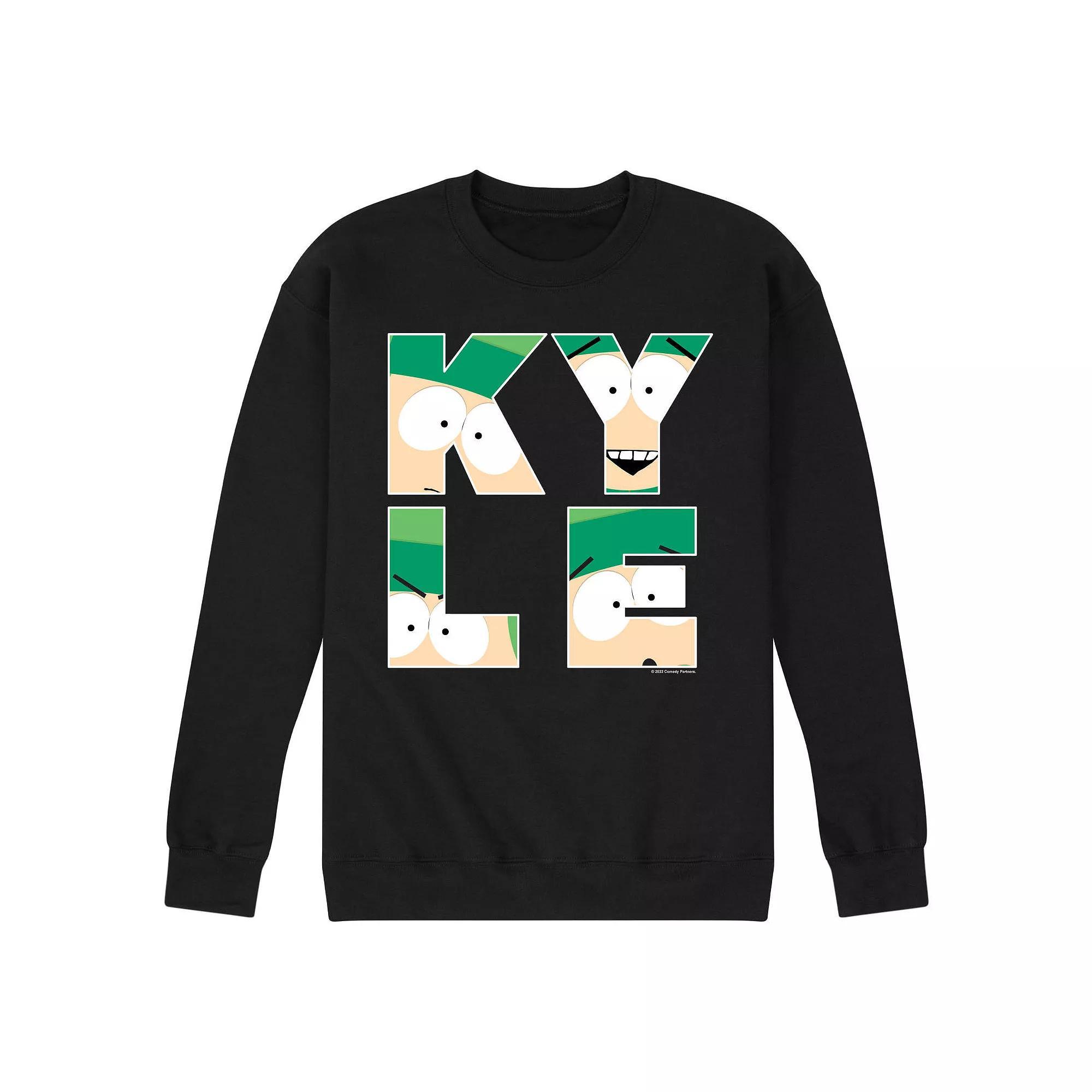 Men's South Park Kyle Fleece Sweatshirt, Size: Small, Black Product Image