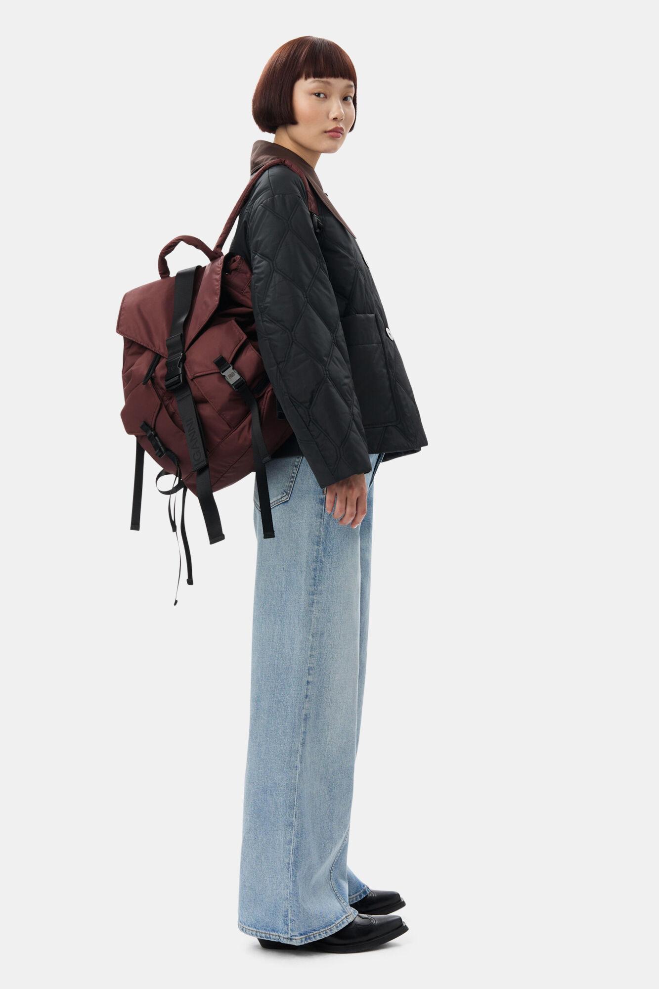 Burgundy Tech Backpack Product Image