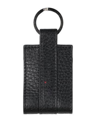 KITON Man Key Ring Black Size - Leather Product Image