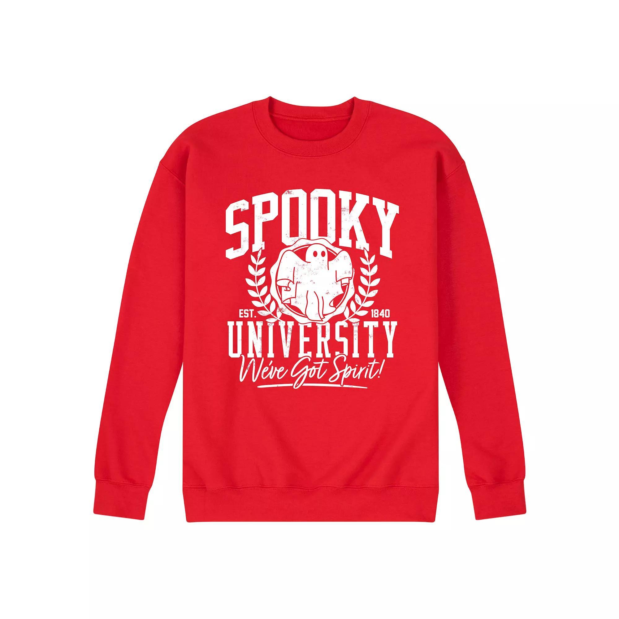 Men's Spooky University Fleece Sweatshirt,  Product Image