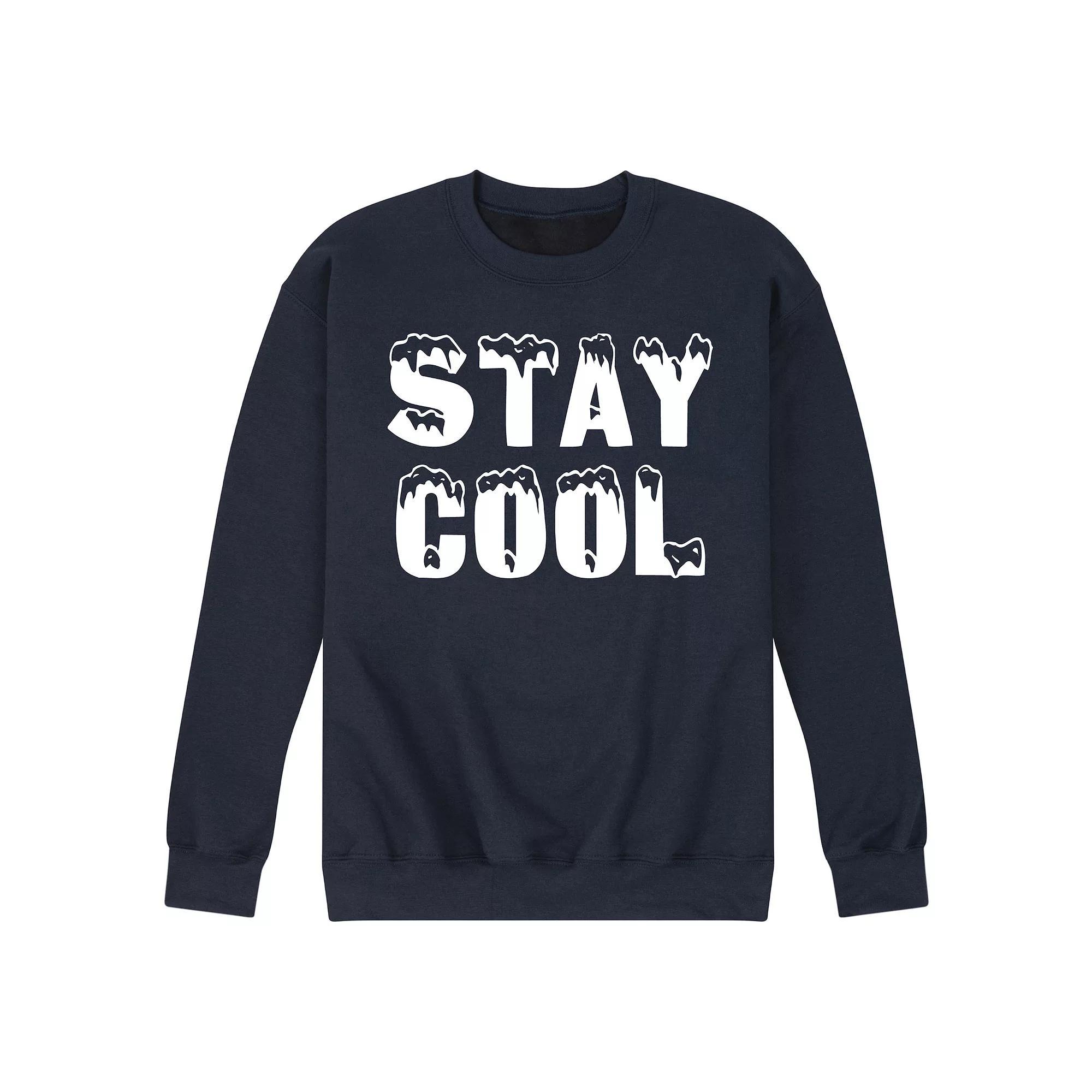 Men's Stay Cool Fleece Sweatshirt, Size: Small, Blue Product Image