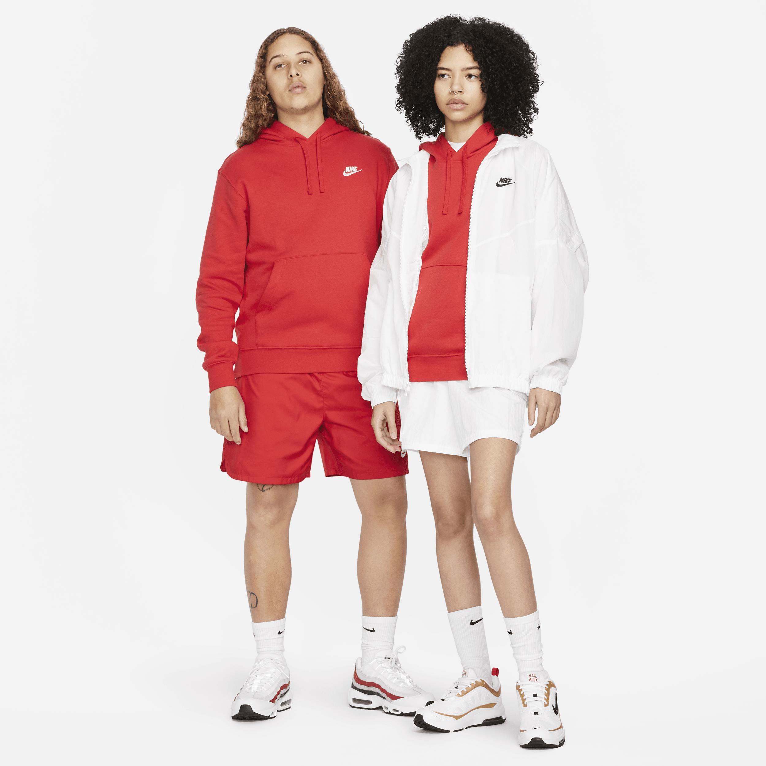 Nike Club unisex hoodie in red Product Image