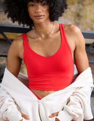 OFFLINE By Aerie Real Me Low Key Longline Sports Bra Product Image