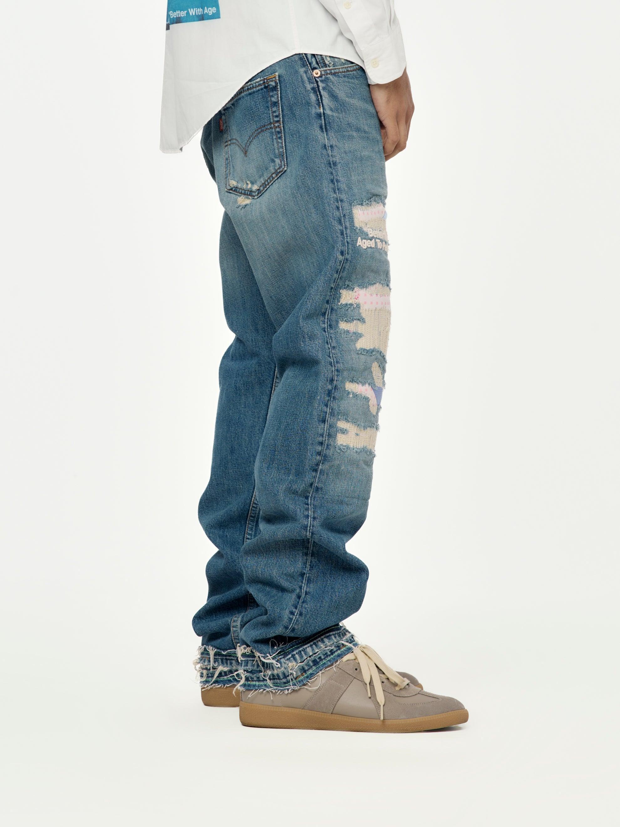 Denim Repair Pants (indigo) Product Image