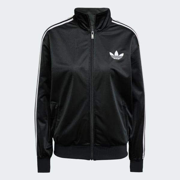 adidas Adicolor Classic Firebird Loose Track Top Black 2XS Womens Product Image