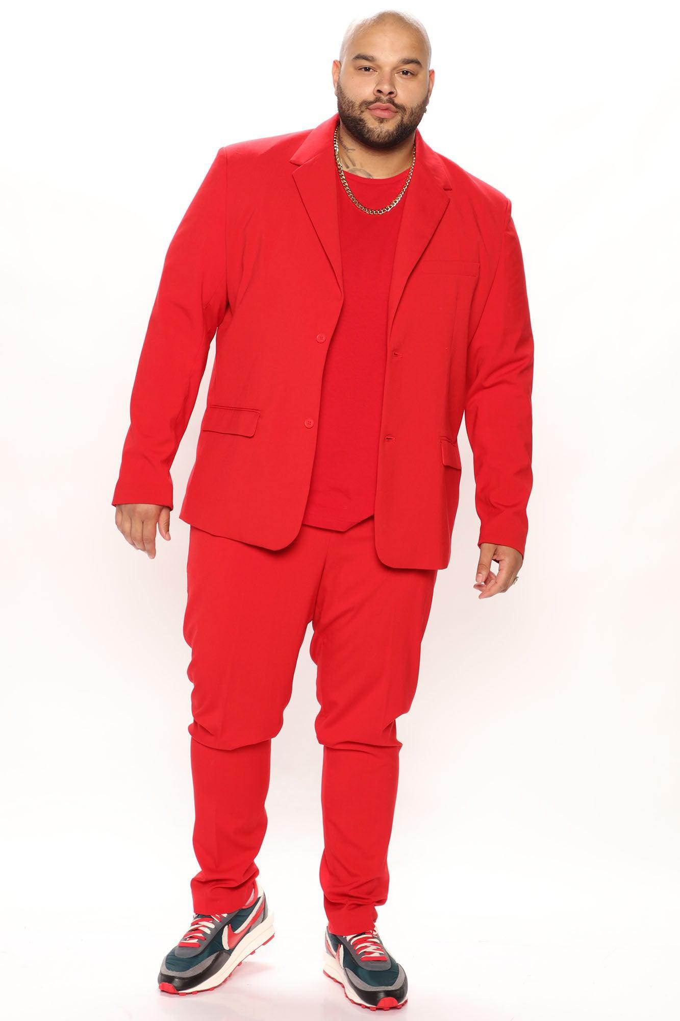 The Modern Stretch Suit Jacket - Red Product Image