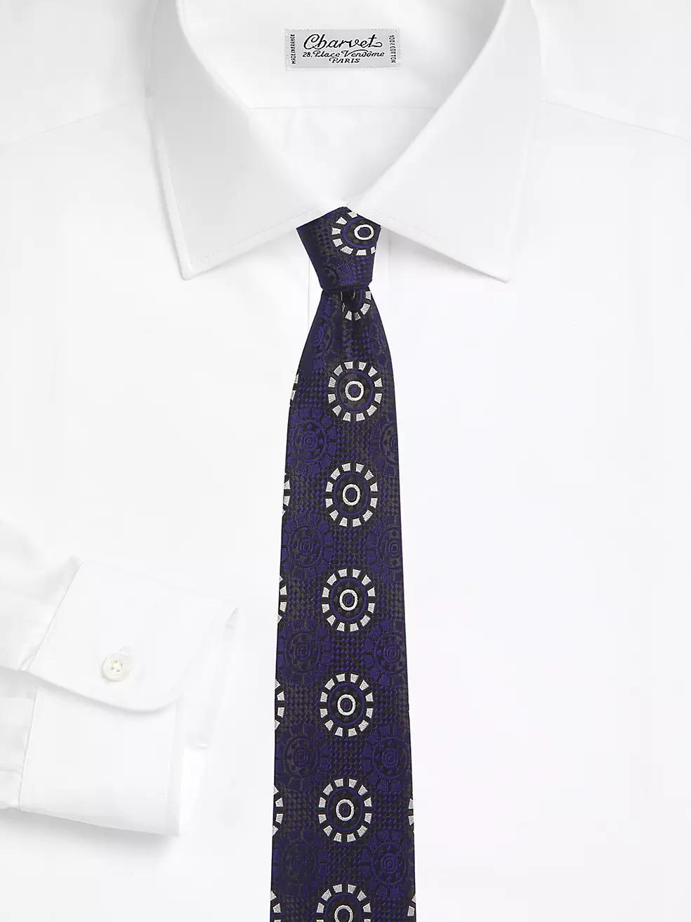 Medallion Woven Silk Tie Product Image