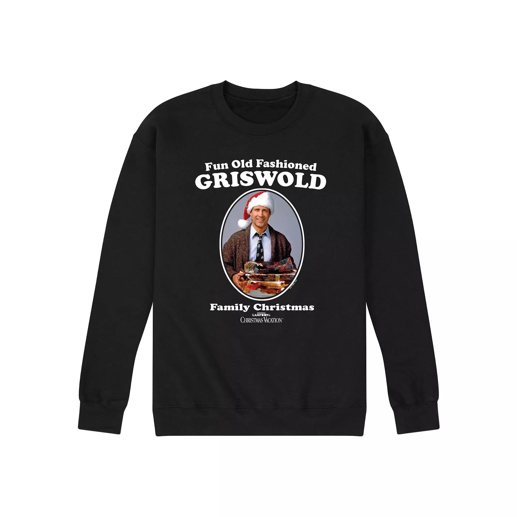 Men's National Lampoon's Christmas Vacation Fun Old Fashion Fleece Sweatshirt, Size: XL, Black Product Image