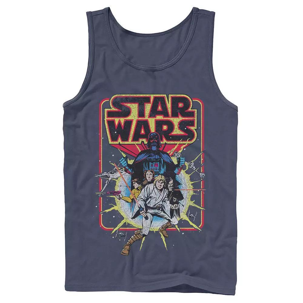 Men's Star Wars Classic Vintage Comic Book Cover Tank Top,  Product Image