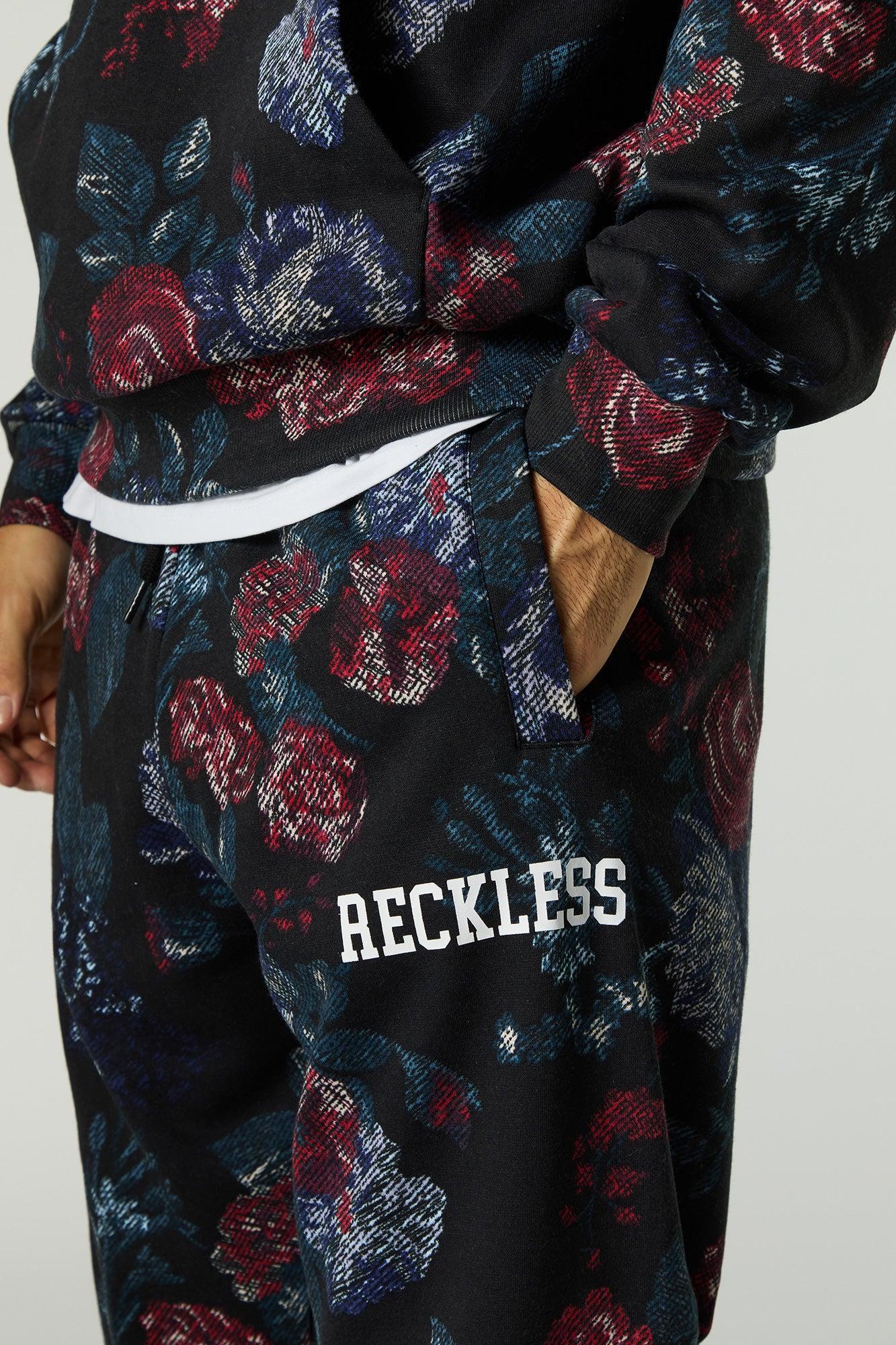 Floral Print Fleece Jogger Male Product Image