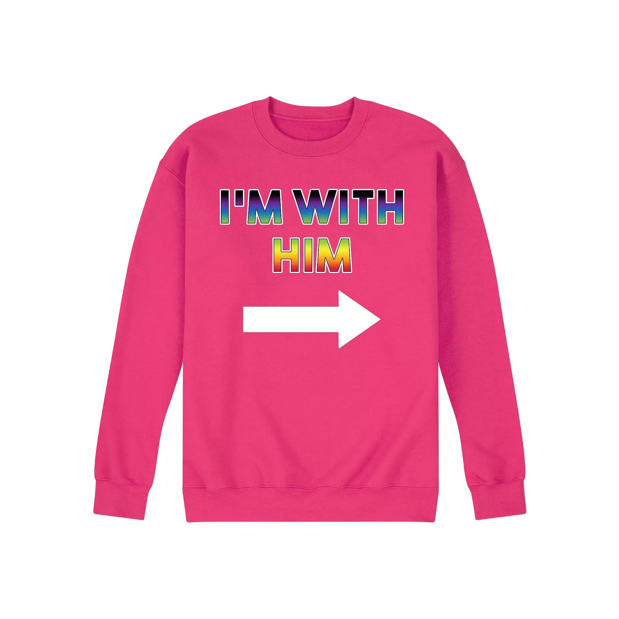 Men's I'm With Him Fleece Sweatshirt,  Product Image