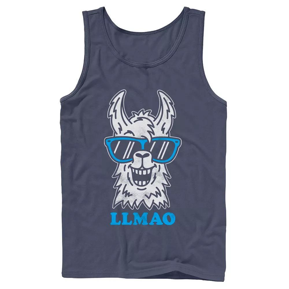 Men's Fifth Sun Llmao Llama Line Art Tank Top,  Product Image