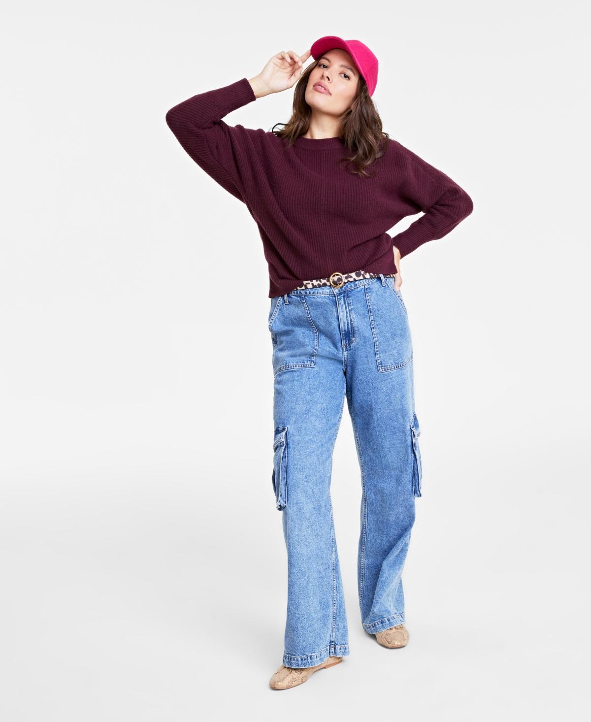 On 34th Womens Dolman-Sleeve Crewneck Sweater, Created for Macys Product Image