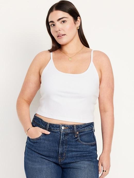 Fitted Ultra-Crop Ribbed Cami Product Image