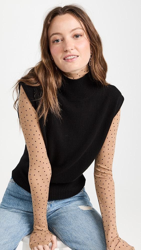 Reformation Arco Cashmere Sleeveless Turtleneck Sweater | Shopbop Product Image