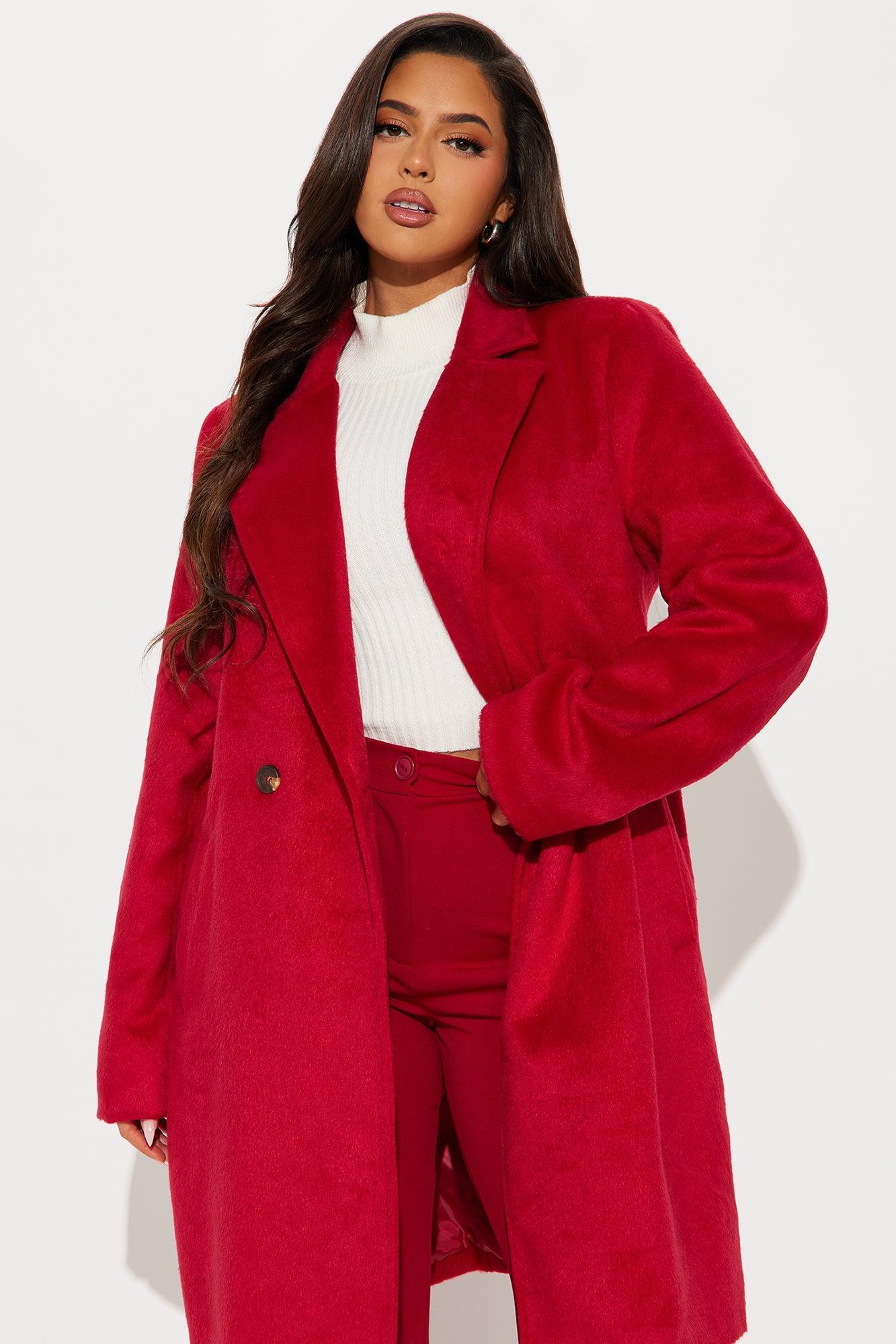 It's A Long Story Coat - Red Product Image