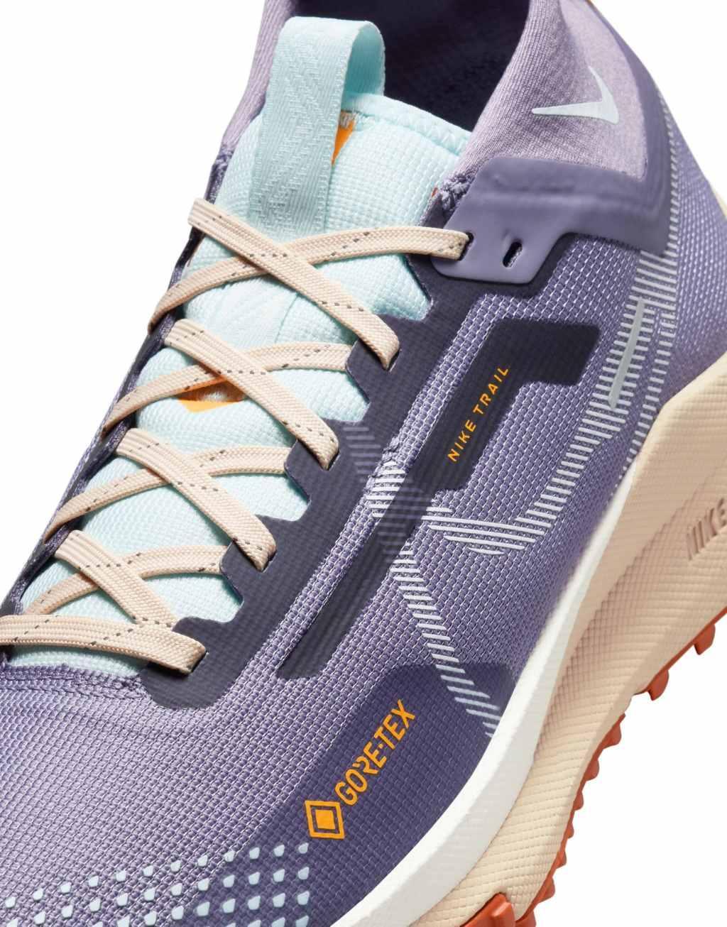 Nike Running Pegasus Trail 4 GTX sneakers in daybreak purple Product Image