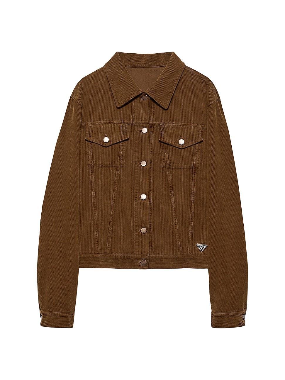 Womens Corduroy Blouson Jacket Product Image