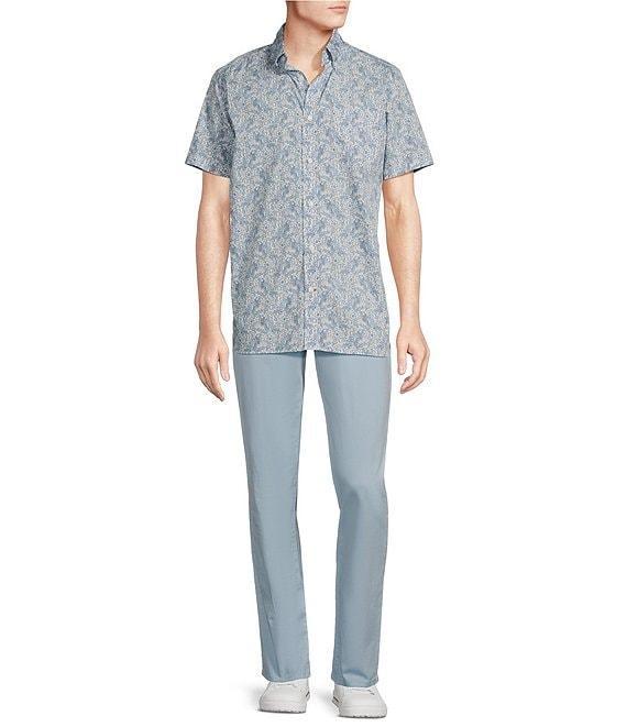 Cremieux Blue Label Floral Print Poplin Short Sleeve Woven Shirt Product Image