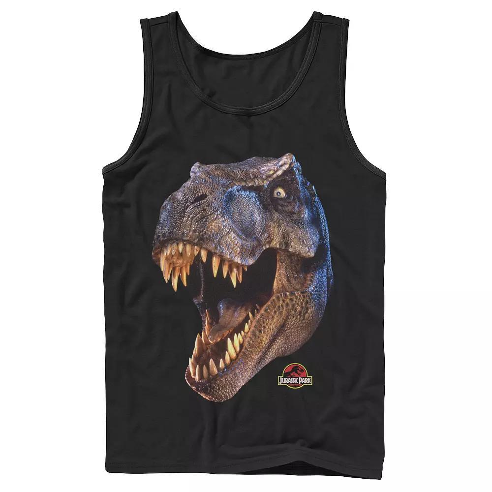 Men's Jurassic Park T-Rex Head Roar Tank Top,  Product Image